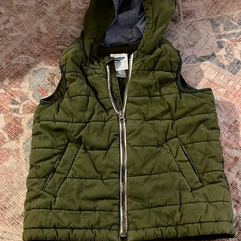 Army green winter vest
